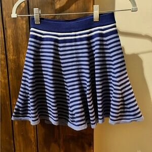 Free People Montecito Skirt/Skort Blue Stripes, Size Small - EUC
